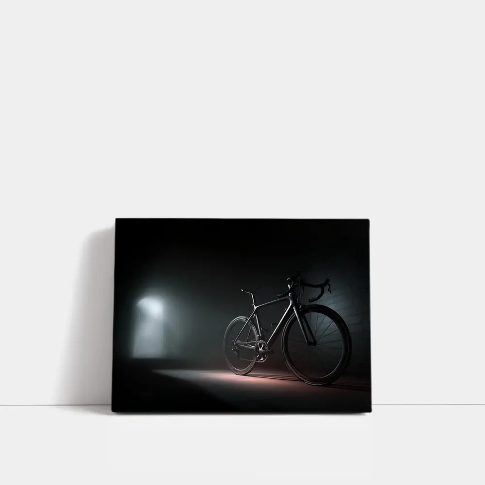 Road Bike Dark Moody Underground Tunnel Light – Wall Art