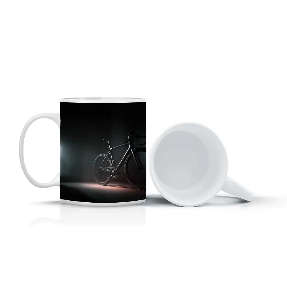 Road Bike Dark Moody Underground Tunnel Light – Mugs