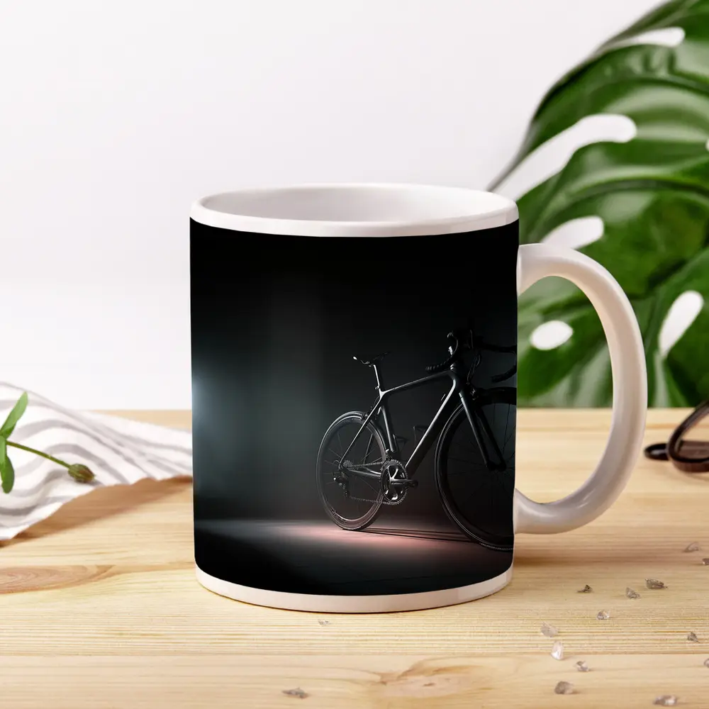 Road Bike Dark Moody Underground Tunnel Light – Mugs