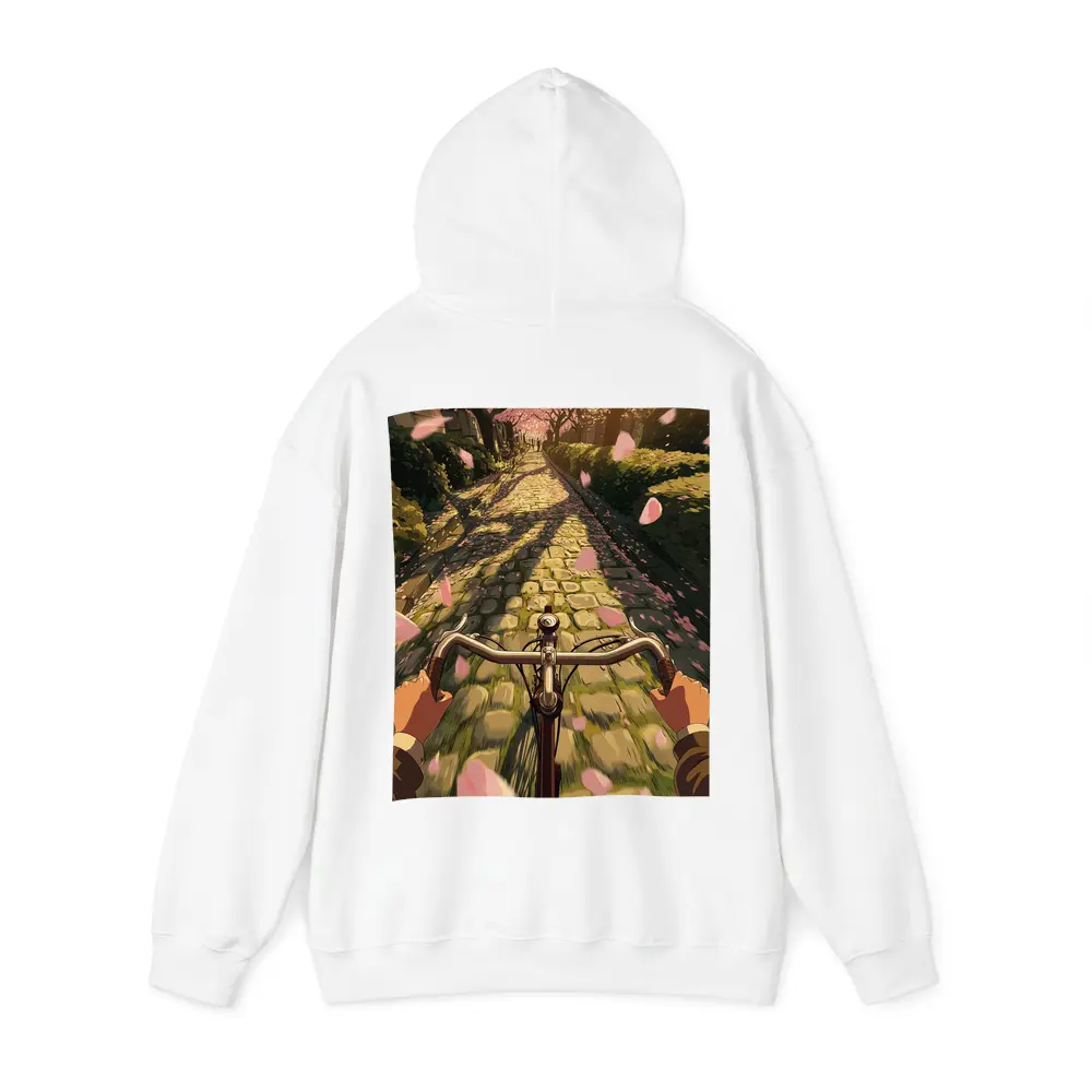Anime Bicycle Ride Cherry Blossom Path – Hoodies