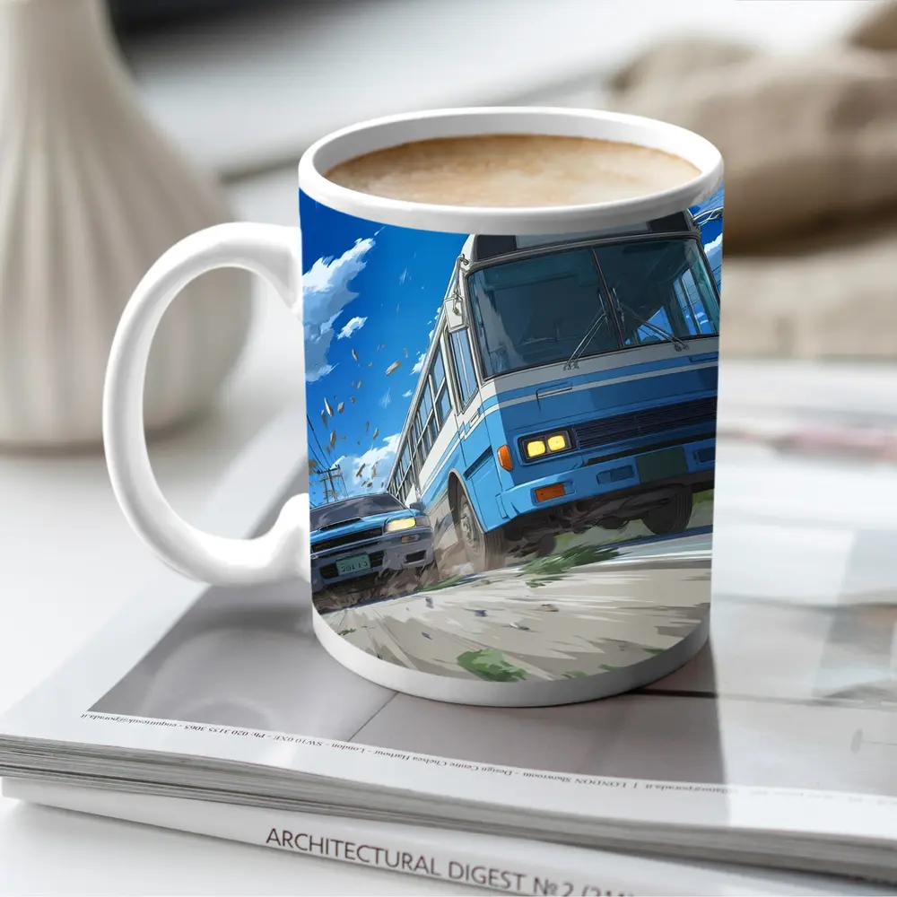Anime Bus and Car High Speed Chase – Mugs