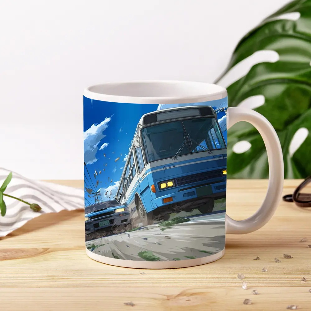 Anime Bus and Car High Speed Chase – Mugs