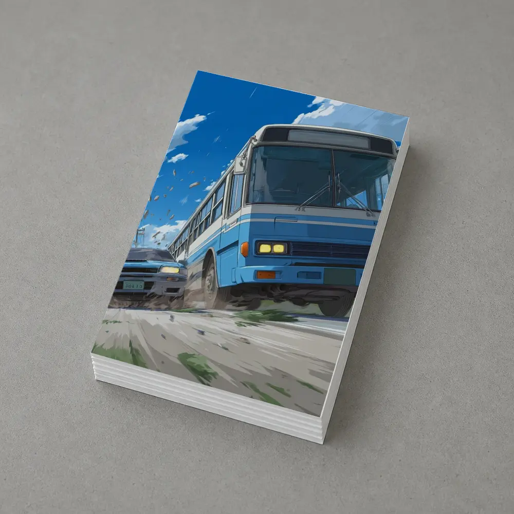 Anime Bus and Car High Speed Chase – Postcards