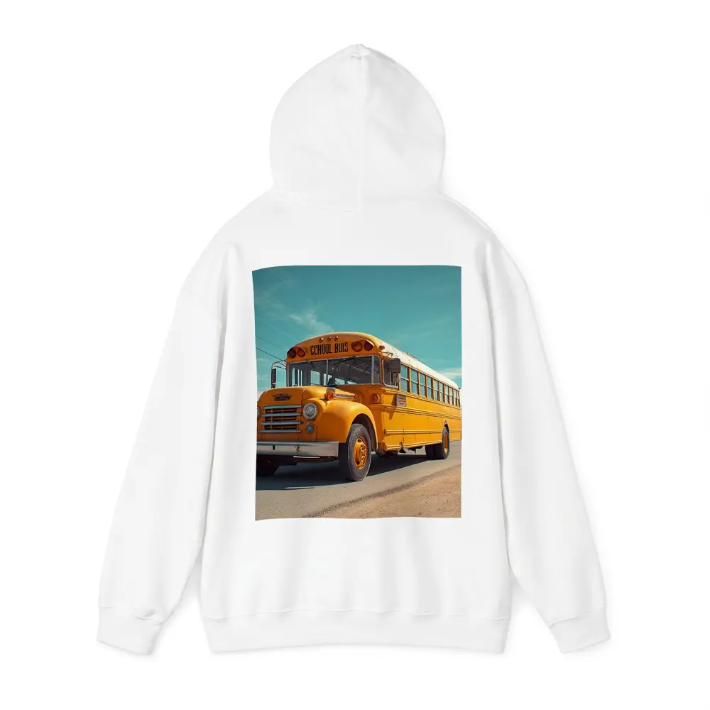 Vintage Yellow School Bus Desert Road – Hoodies