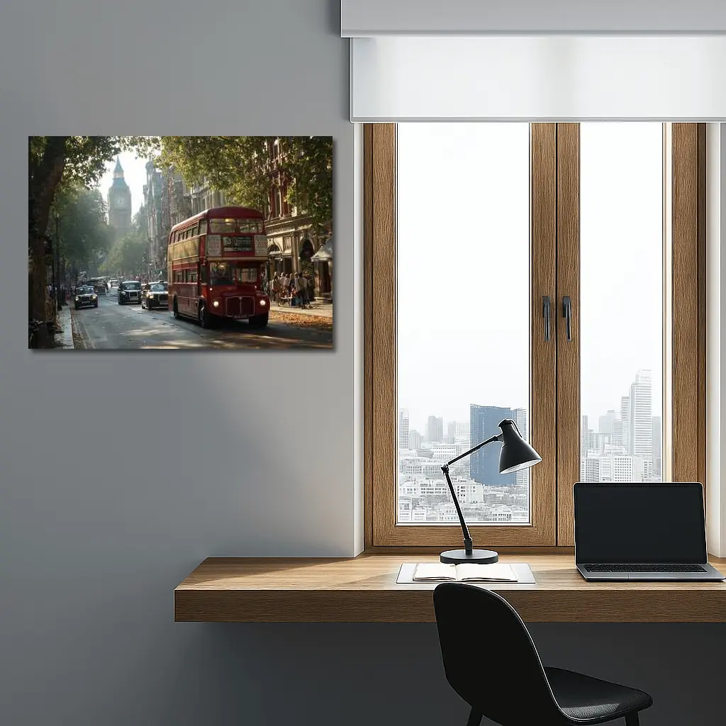 Red Double Decker Bus London Big Ben – Wall Art