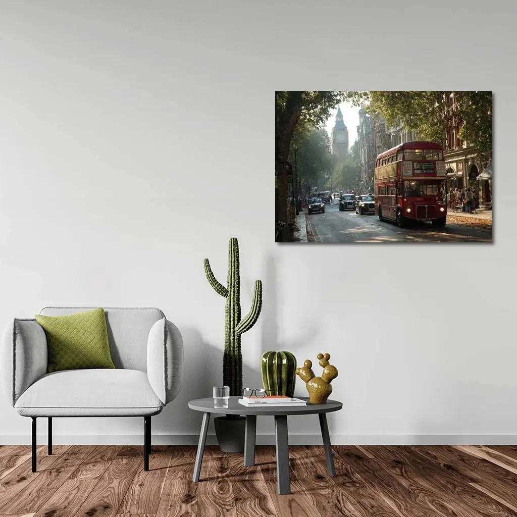 Red Double Decker Bus London Big Ben – Wall Art