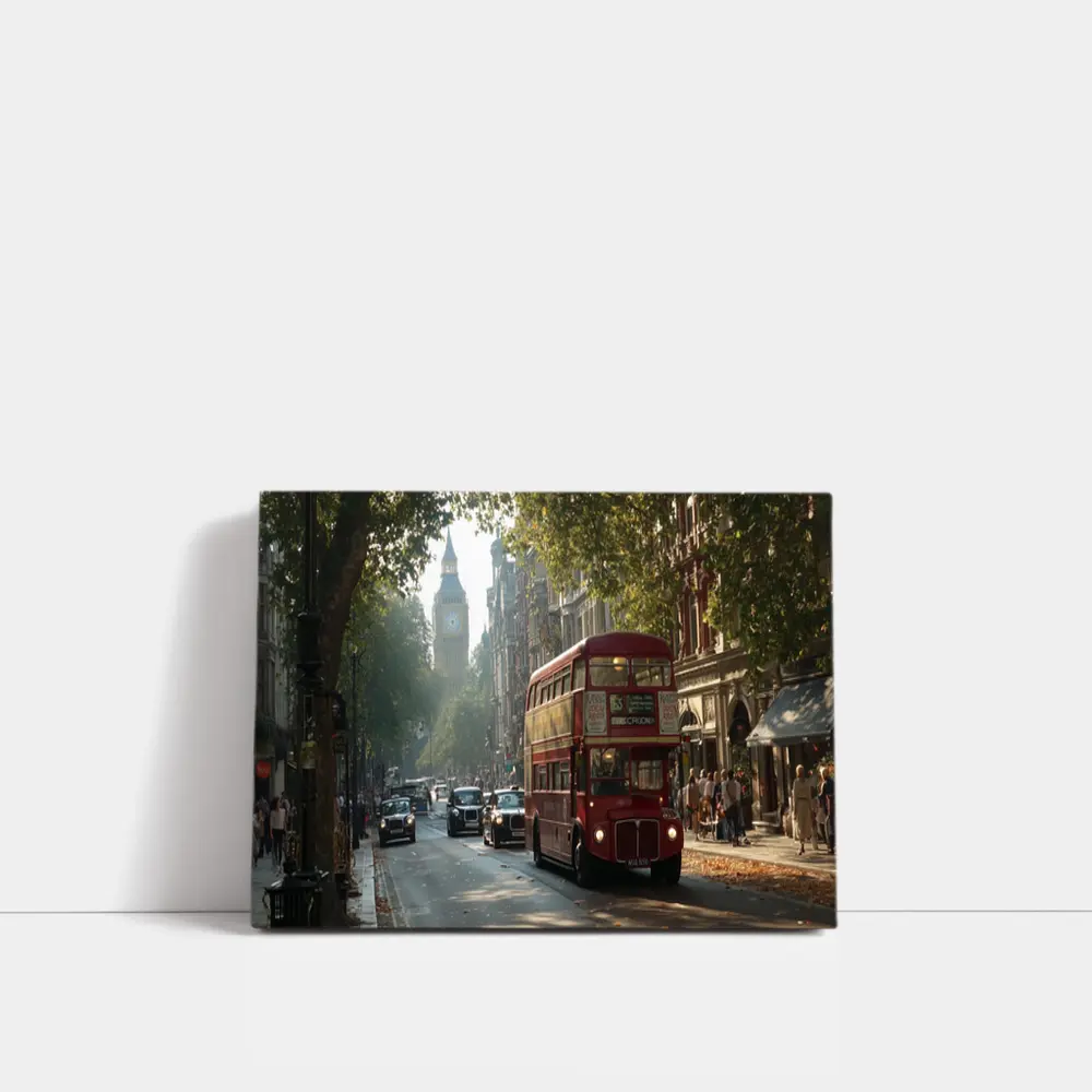 Red Double Decker Bus London Big Ben – Wall Art