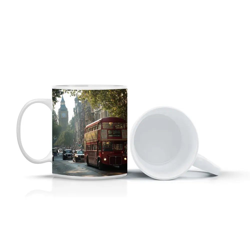 Red Double Decker Bus London Big Ben – Mugs