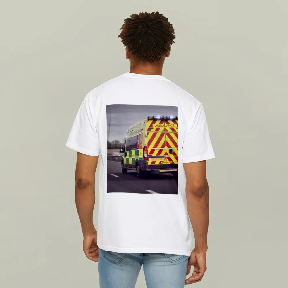 British Ambulance Speeding On Motorway Highway – T-Shirts