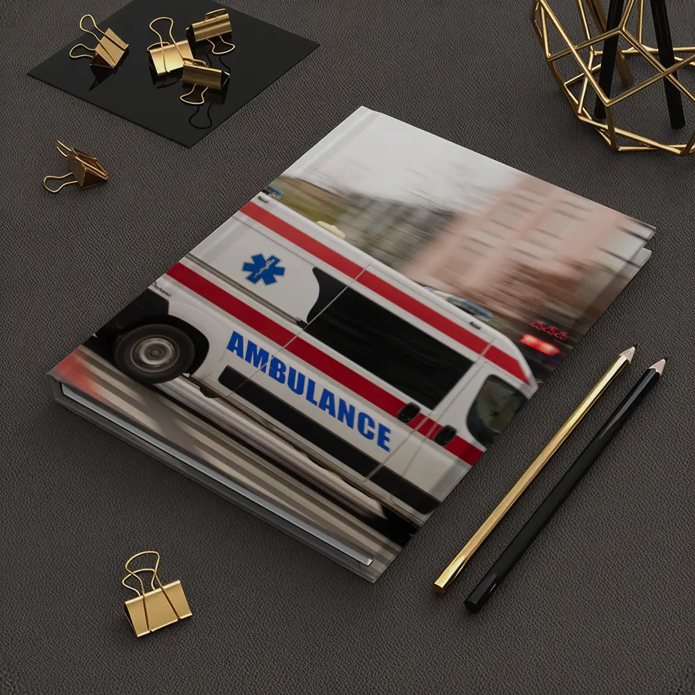 Ambulance Speeding Through City Street – Notebooks