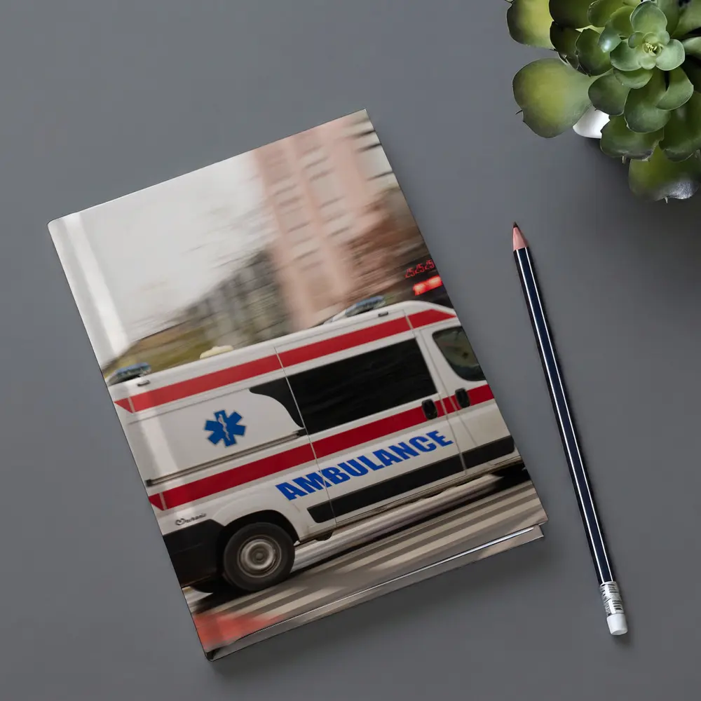 Ambulance Speeding Through City Street – Notebooks