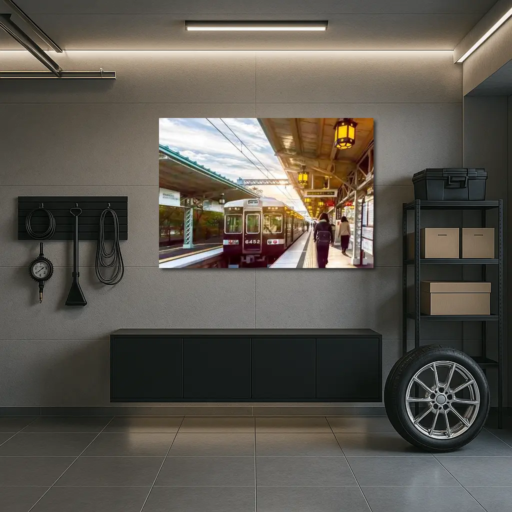 Arashiyama Train Station Platform Kyoto Japan – Wall Art