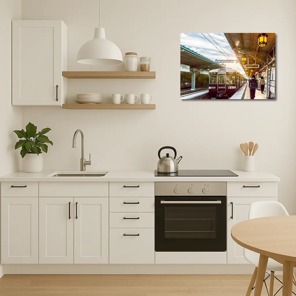 Arashiyama Train Station Platform Kyoto Japan – Wall Art