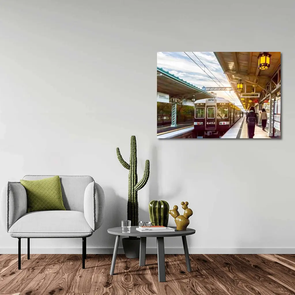Arashiyama Train Station Platform Kyoto Japan – Wall Art