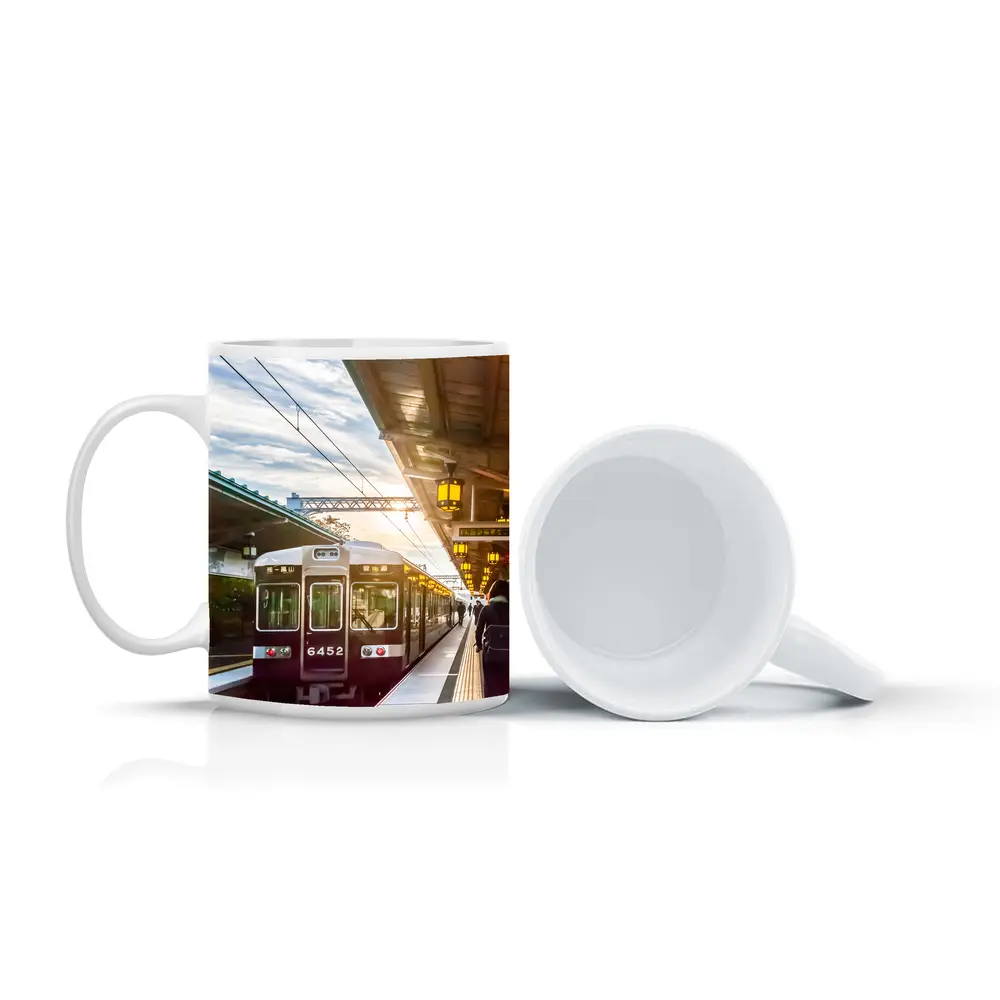 Arashiyama Train Station Platform Kyoto Japan – Mugs