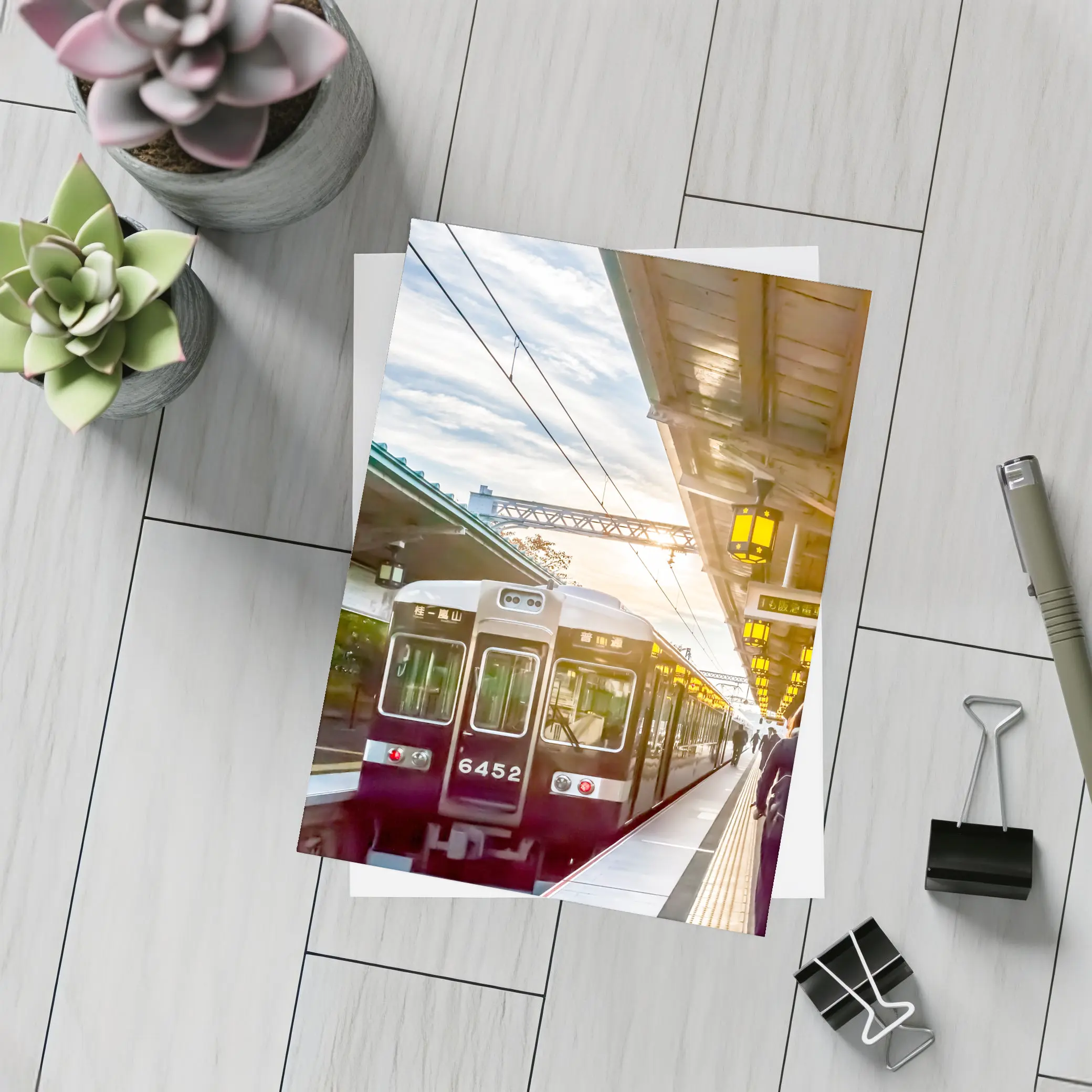 Arashiyama Train Station Platform Kyoto Japan – Postcards
