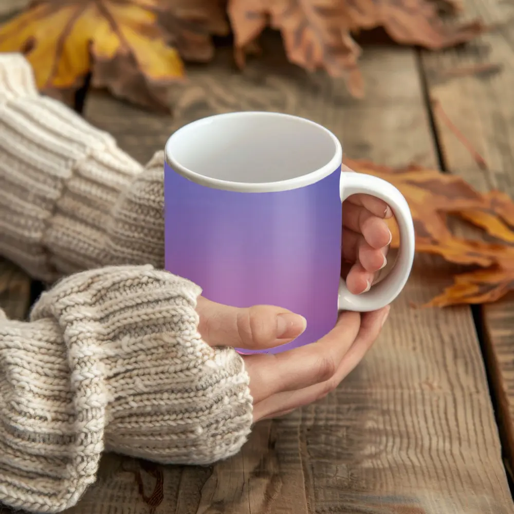 White Yacht Sailing Purple Sunset Ocean – Mugs