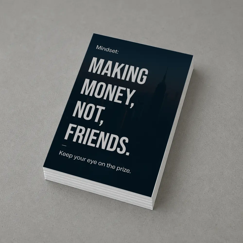 Making Money Not Friends Mindset Dark City – Postcards