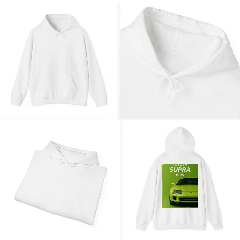Toyota Supra Green Minimal Car Art – Hoodies