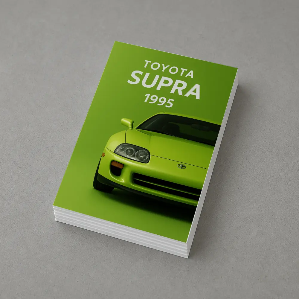Toyota Supra Green Minimal Car Art – Postcards