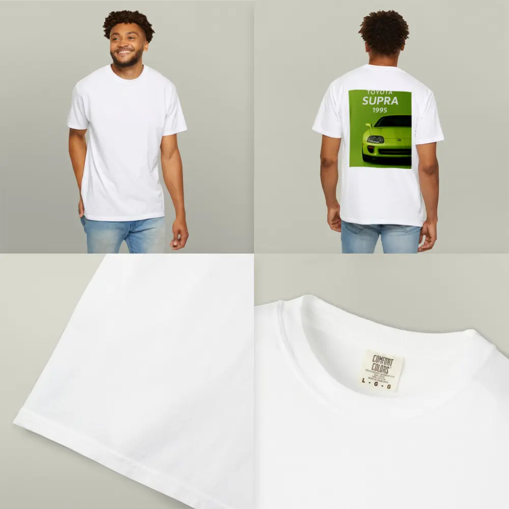 Toyota Supra Green Minimal Car Art – T-Shirts