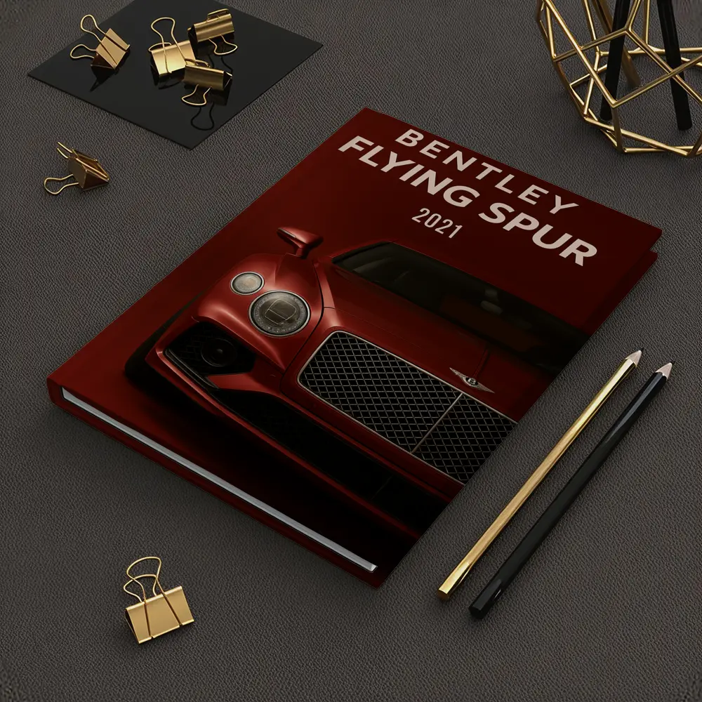 Bentley Flying Spur Dark Red Background – Notebooks