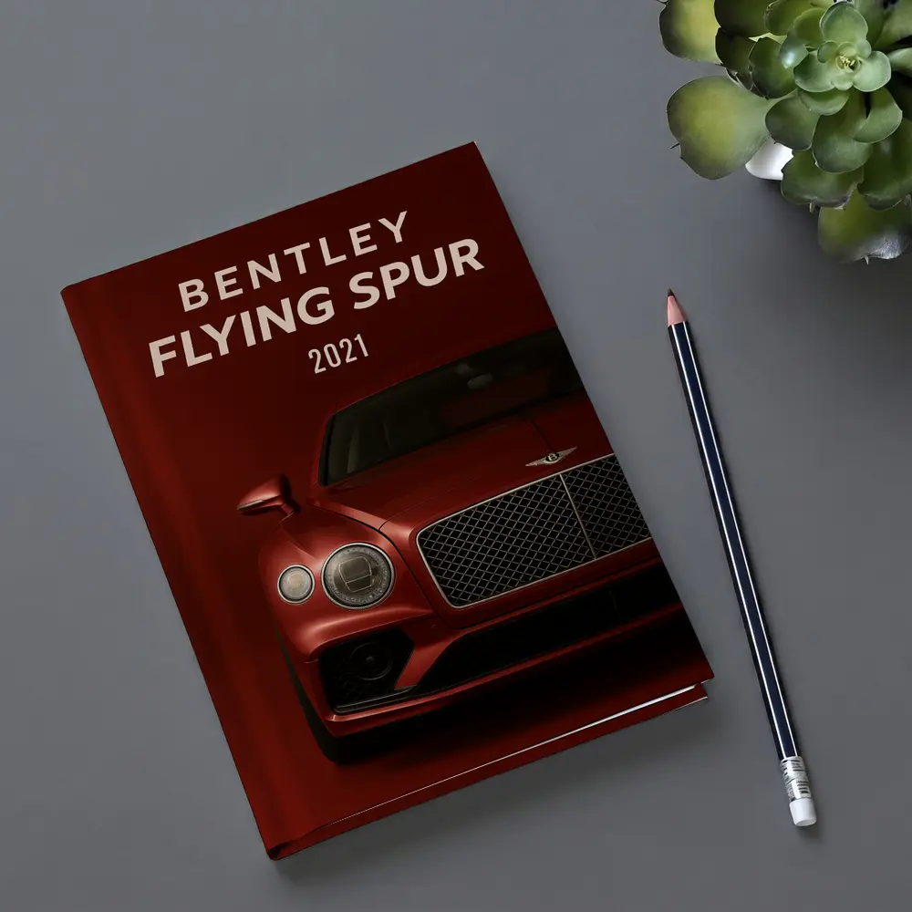 Bentley Flying Spur Dark Red Background – Notebooks