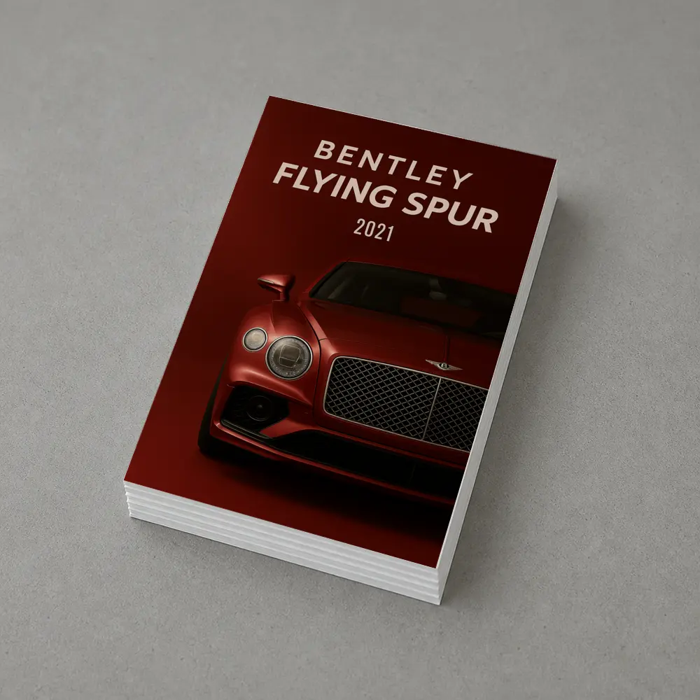Bentley Flying Spur Dark Red Background – Postcards