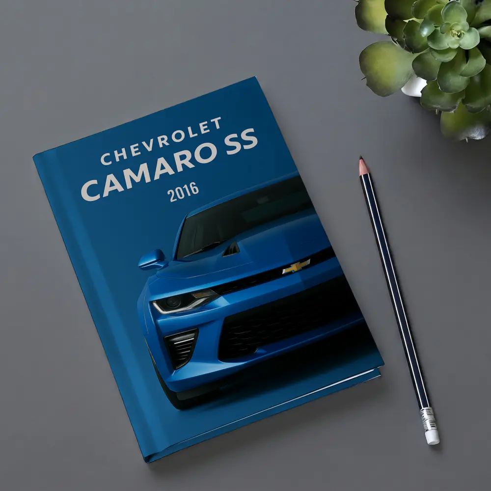 Chevrolet Camaro SS Blue Front View – Notebooks