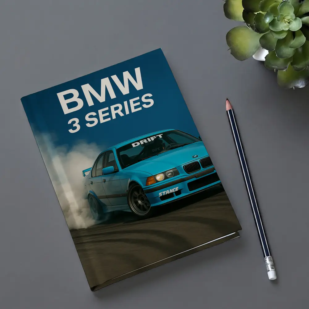 BMW 3 Series Drifting Blue Smoke Scene – Notebooks