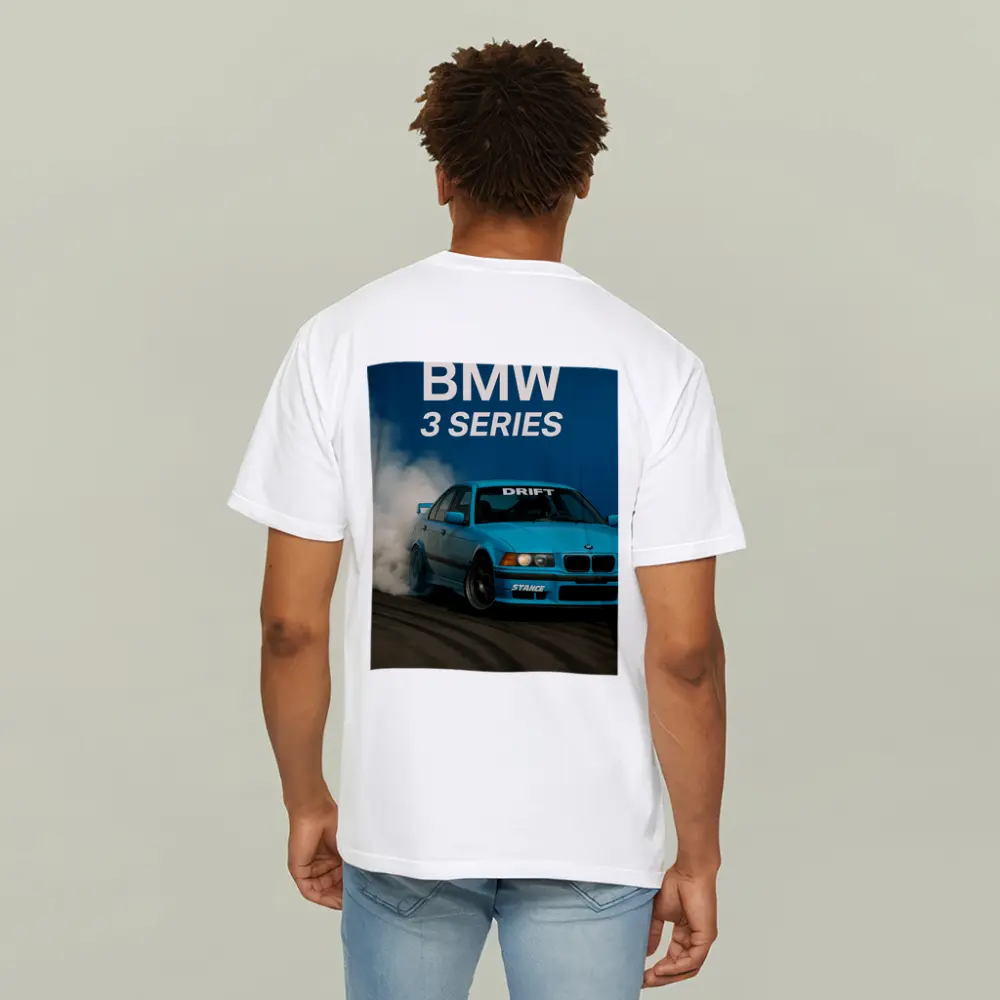BMW 3 Series Drifting Blue Smoke Scene – T-Shirts