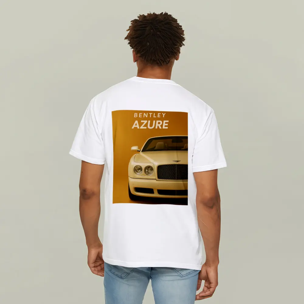Bentley Azure Luxury Car Gold Background – T-Shirts