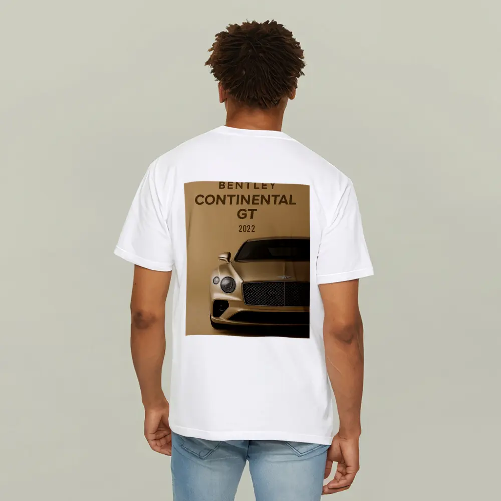 Bentley Continental GT Gold Beige Background – T-Shirts