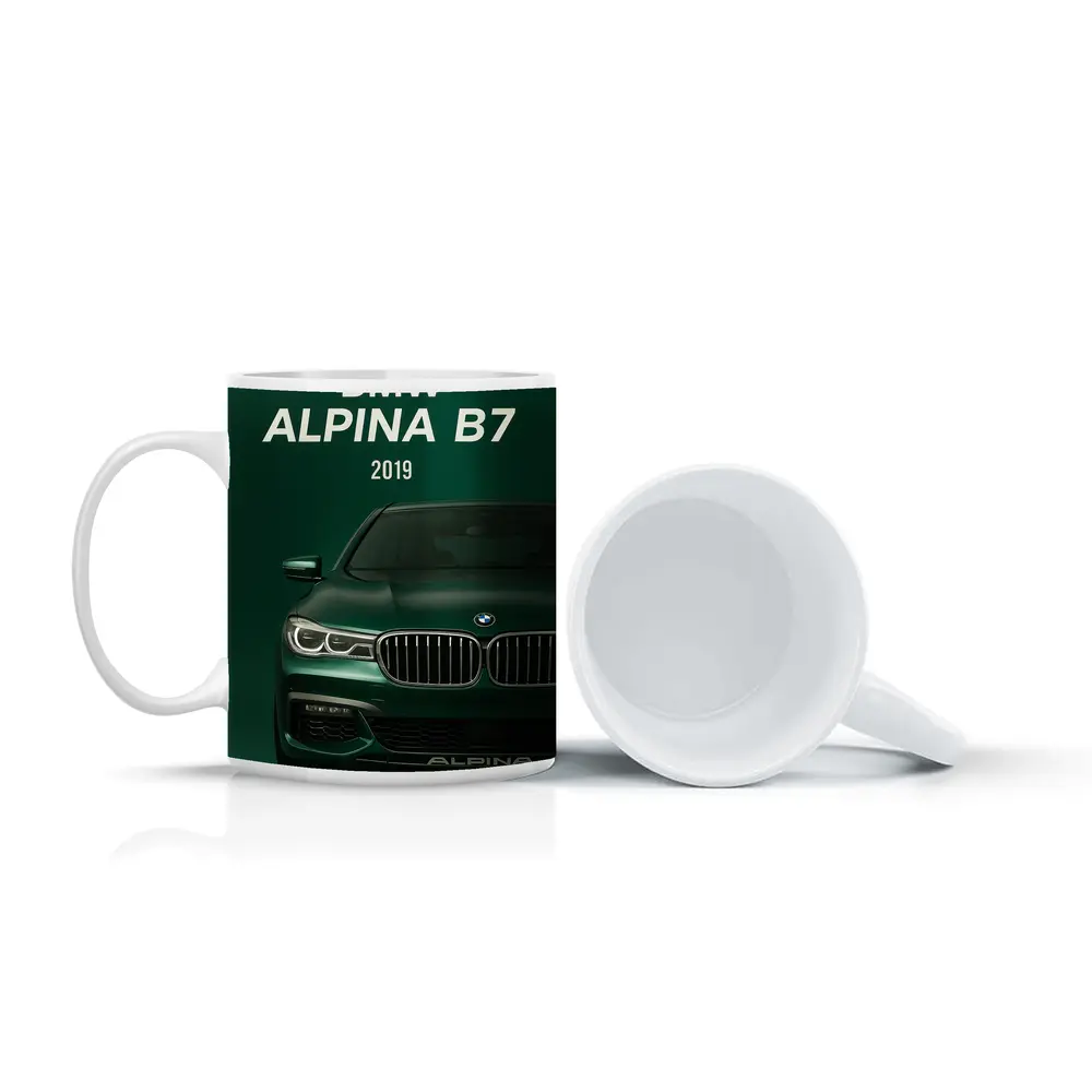 BMW Alpina B7 Green Front View – Mugs