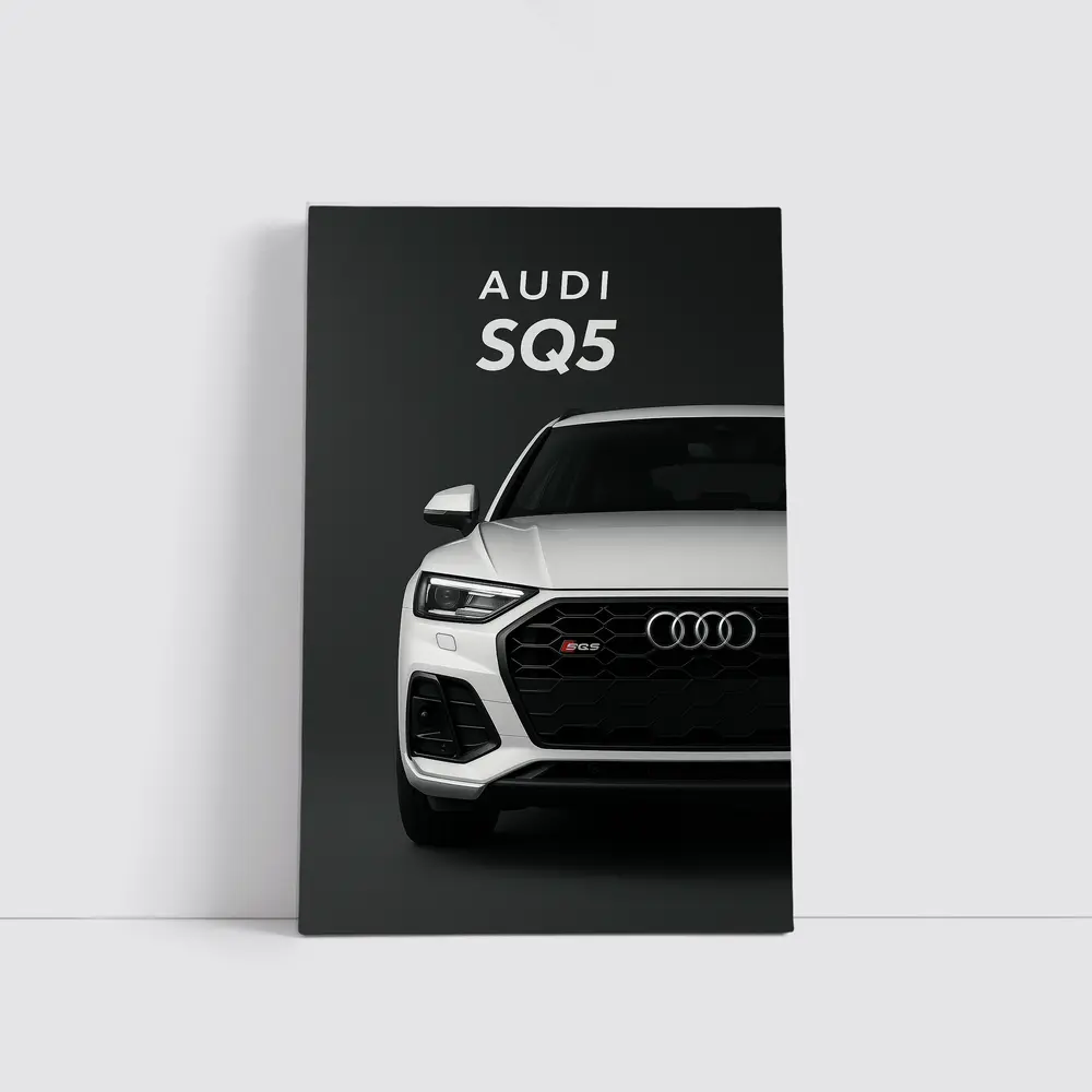 Audi SQ5 Front View Dark Background – Wall Art