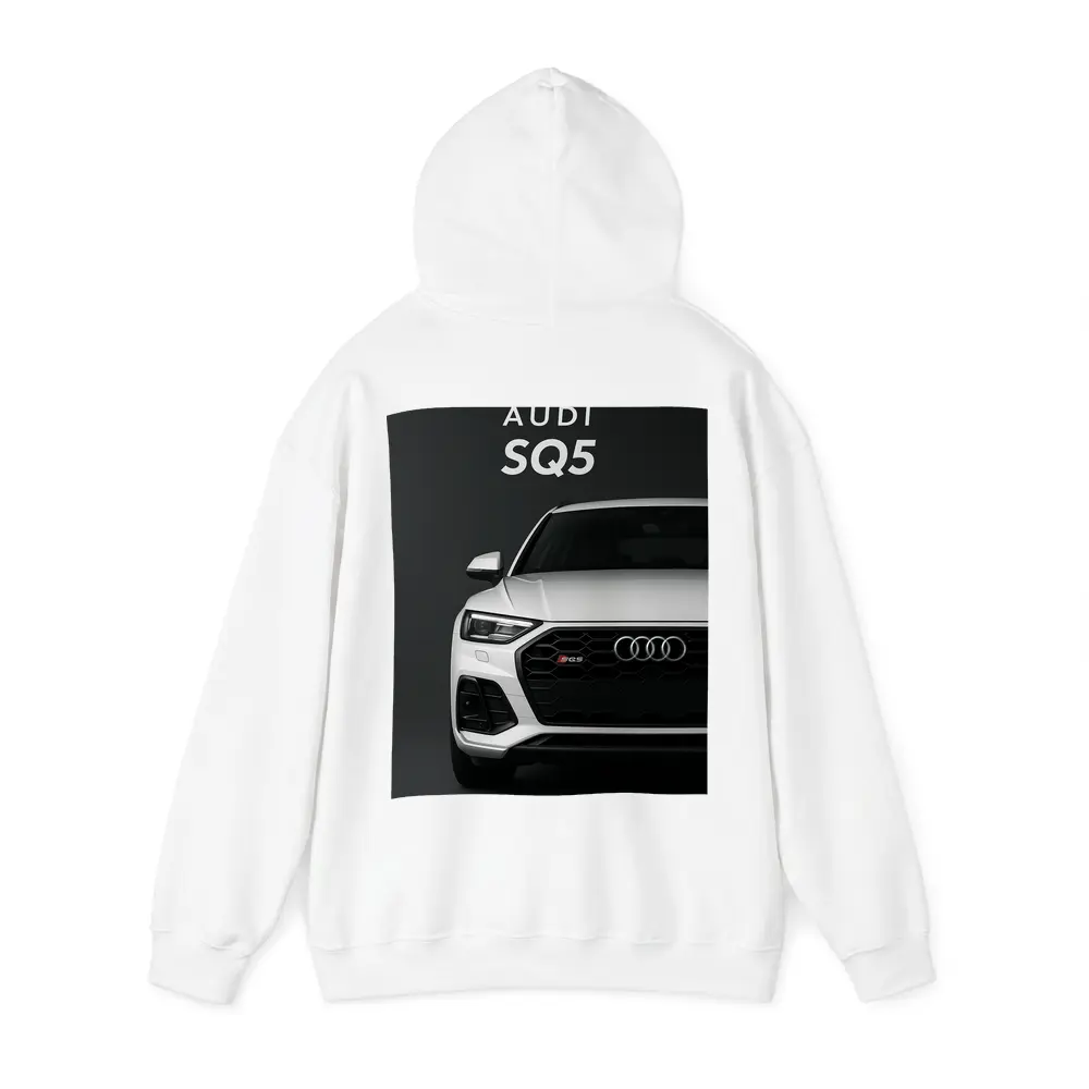 Audi SQ5 Front View Dark Background – Hoodies