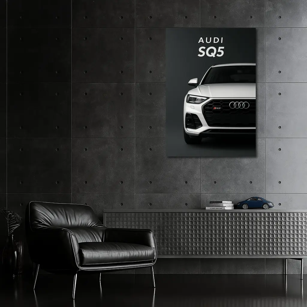 Audi SQ5 Front View Dark Background – Wall Art