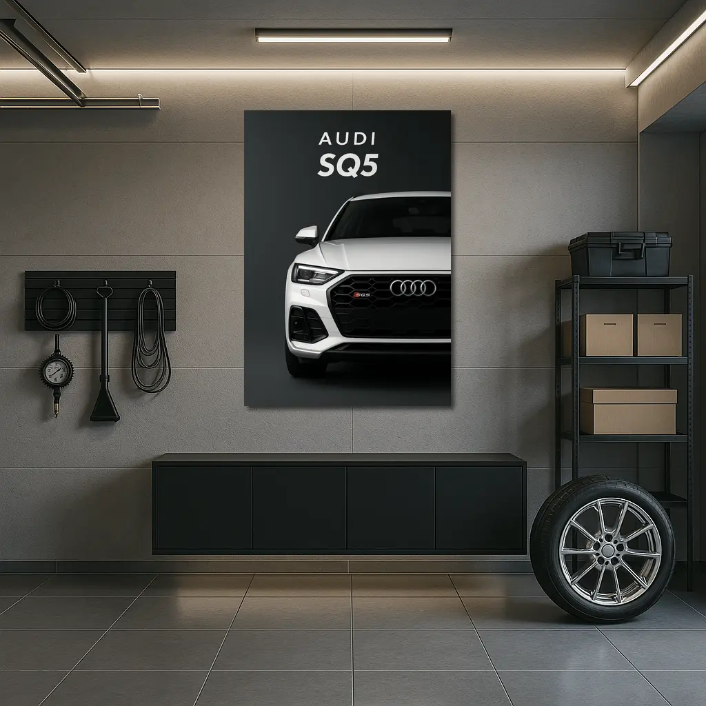 Audi SQ5 Front View Dark Background – Wall Art