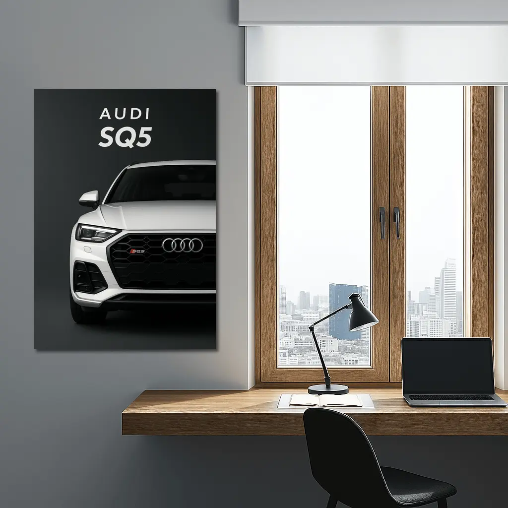 Audi SQ5 Front View Dark Background – Wall Art