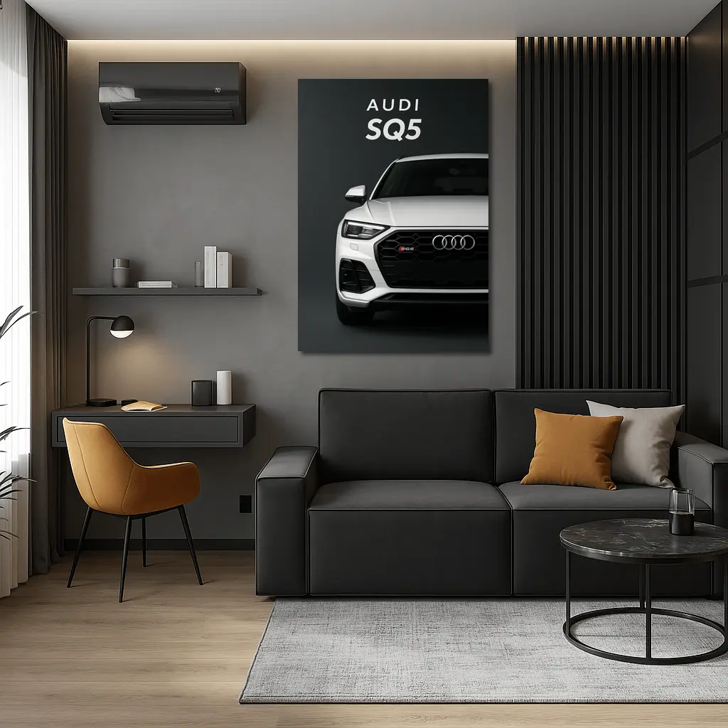 Audi SQ5 Front View Dark Background – Wall Art