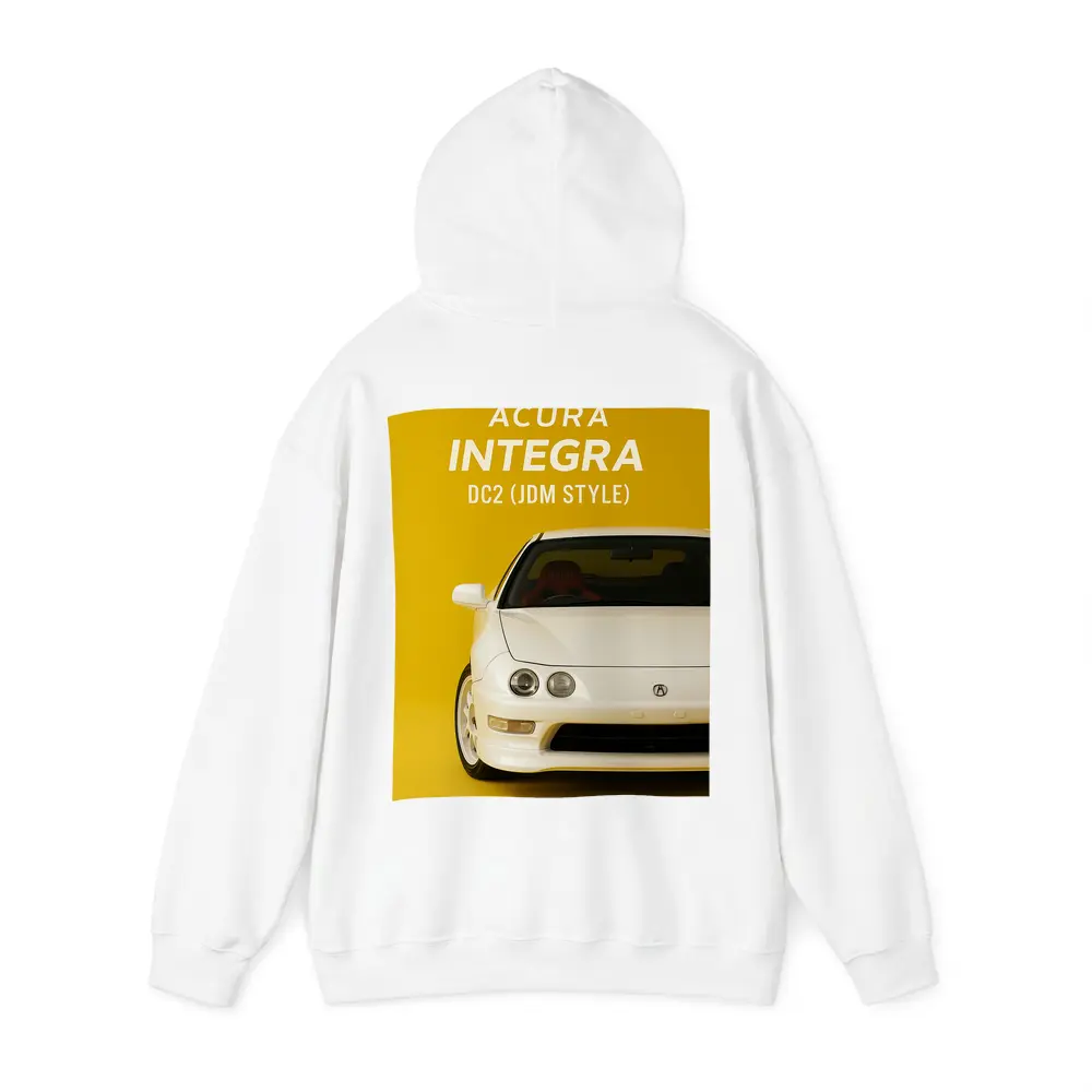 Acura Integra DC2 JDM Style Yellow Background – Hoodies