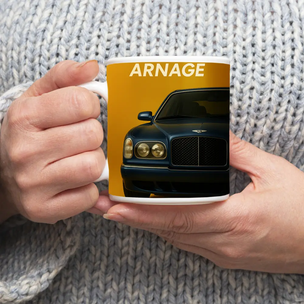Bentley Arnage Deep Blue On Yellow – Mugs