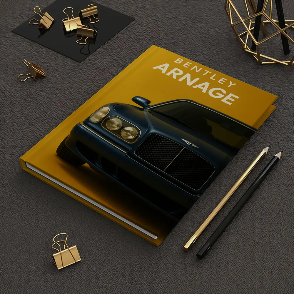Bentley Arnage Deep Blue On Yellow – Notebooks