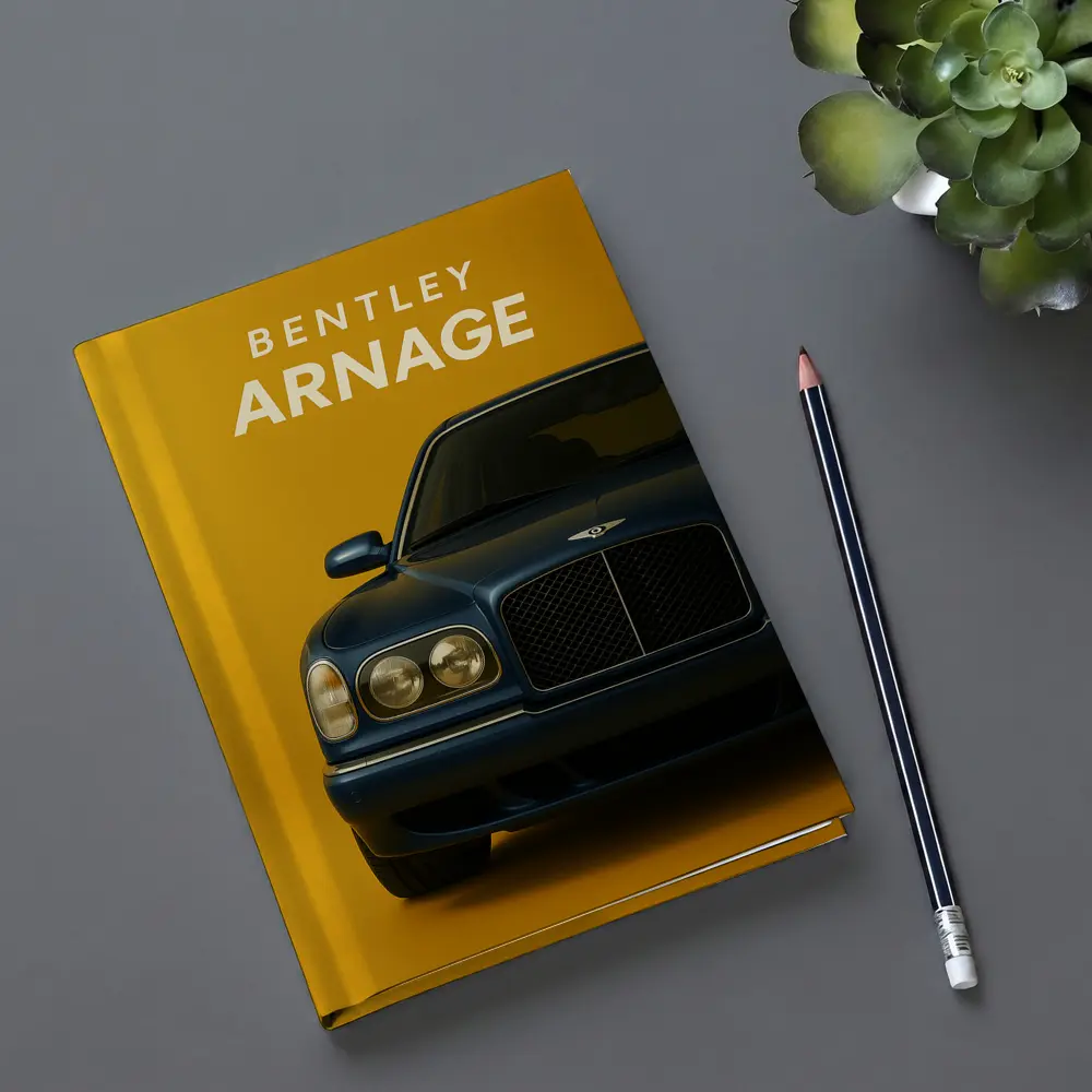 Bentley Arnage Deep Blue On Yellow – Notebooks