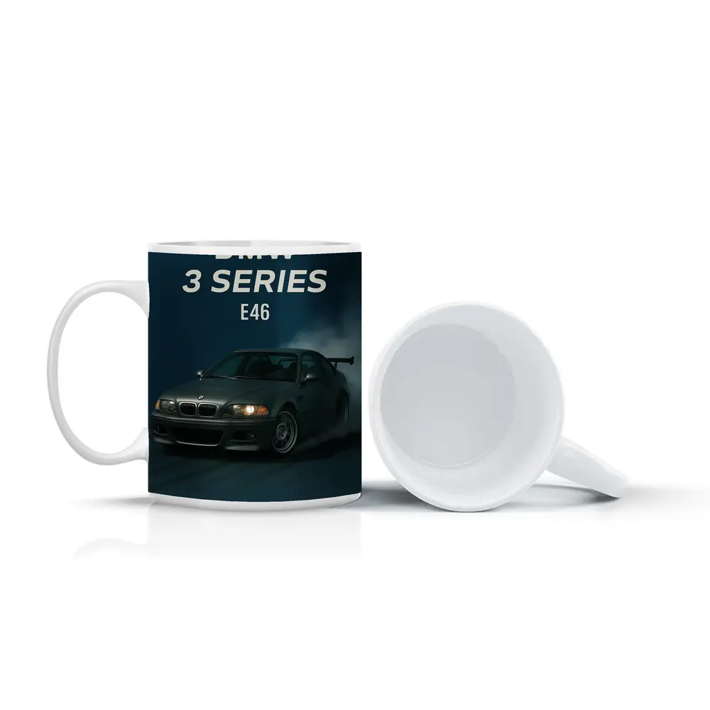 BMW 3 Series E46 Dark Smoky Background – Mugs