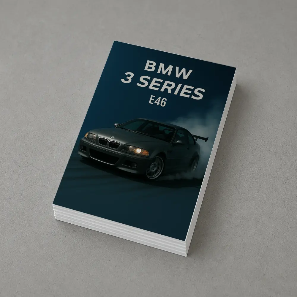 BMW 3 Series E46 Dark Smoky Background – Postcards