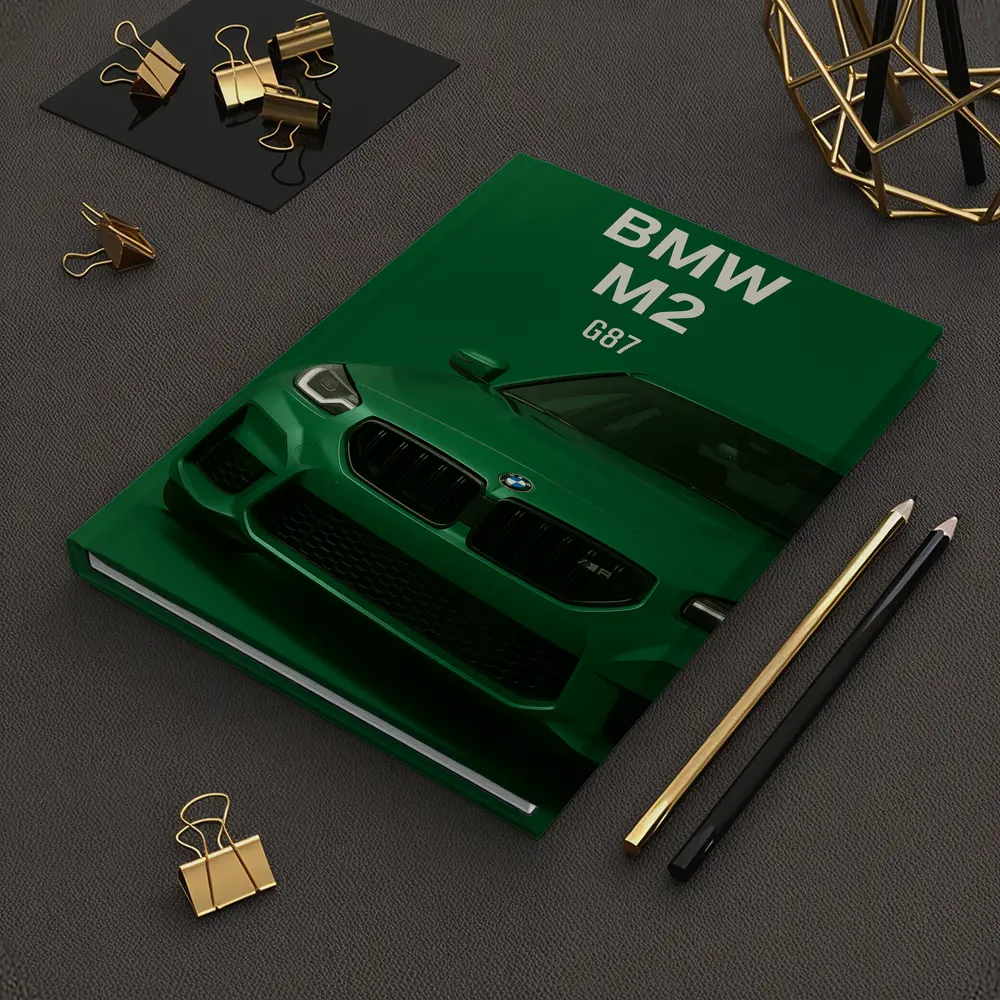 BMW M2 G87 Green Minimal Car Art – Notebooks