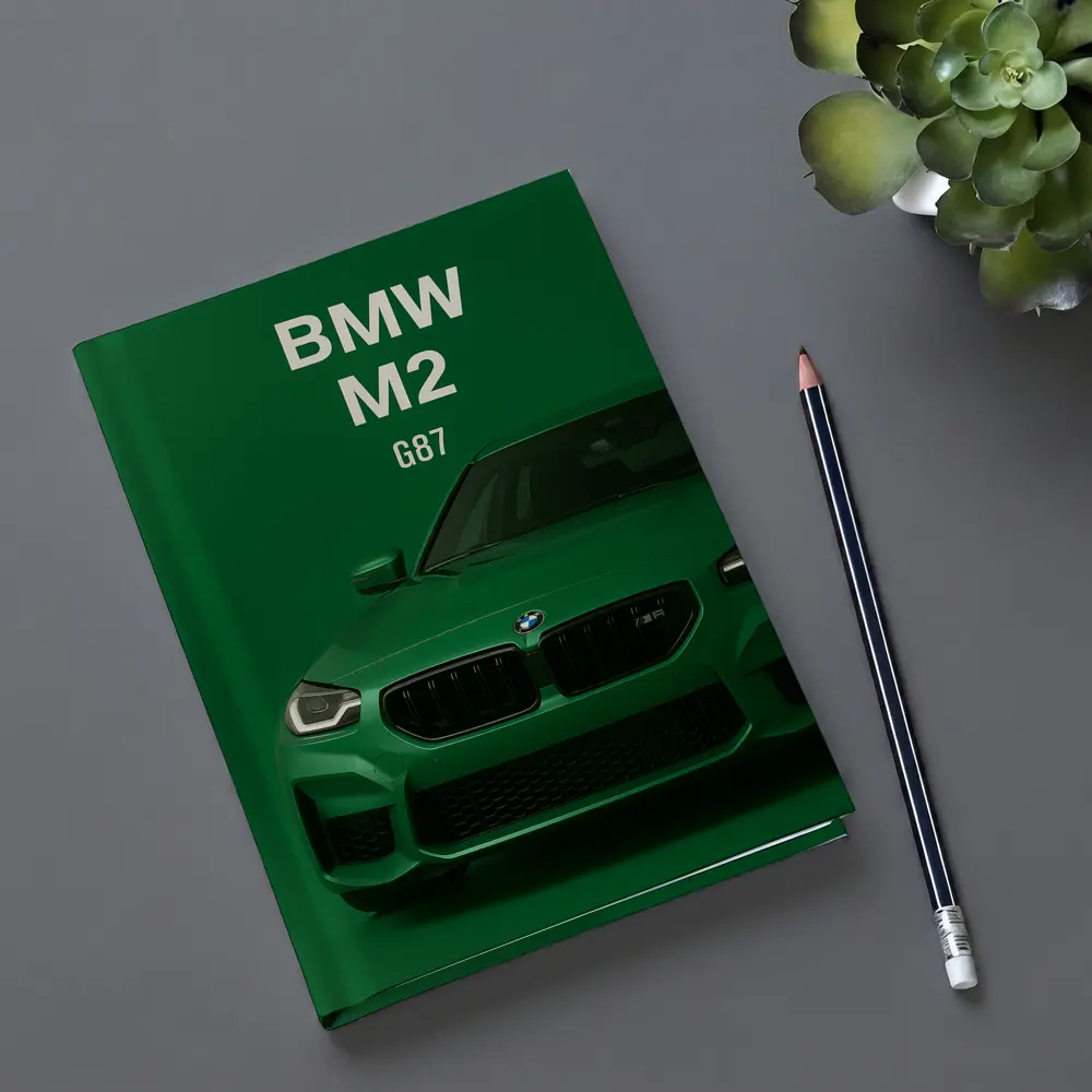BMW M2 G87 Green Minimal Car Art – Notebooks