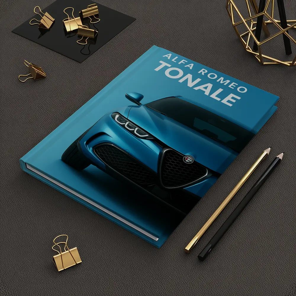 Alfa Romeo Tonale Blue Studio Front View – Notebooks