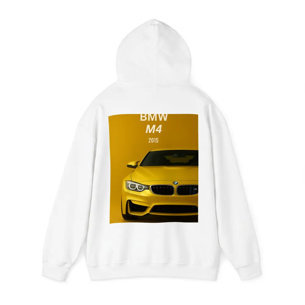 BMW M4 2015 Yellow Sports Car Art – Hoodies